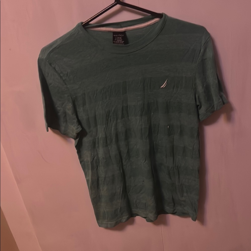Nautica Green Short Sleeve Tees